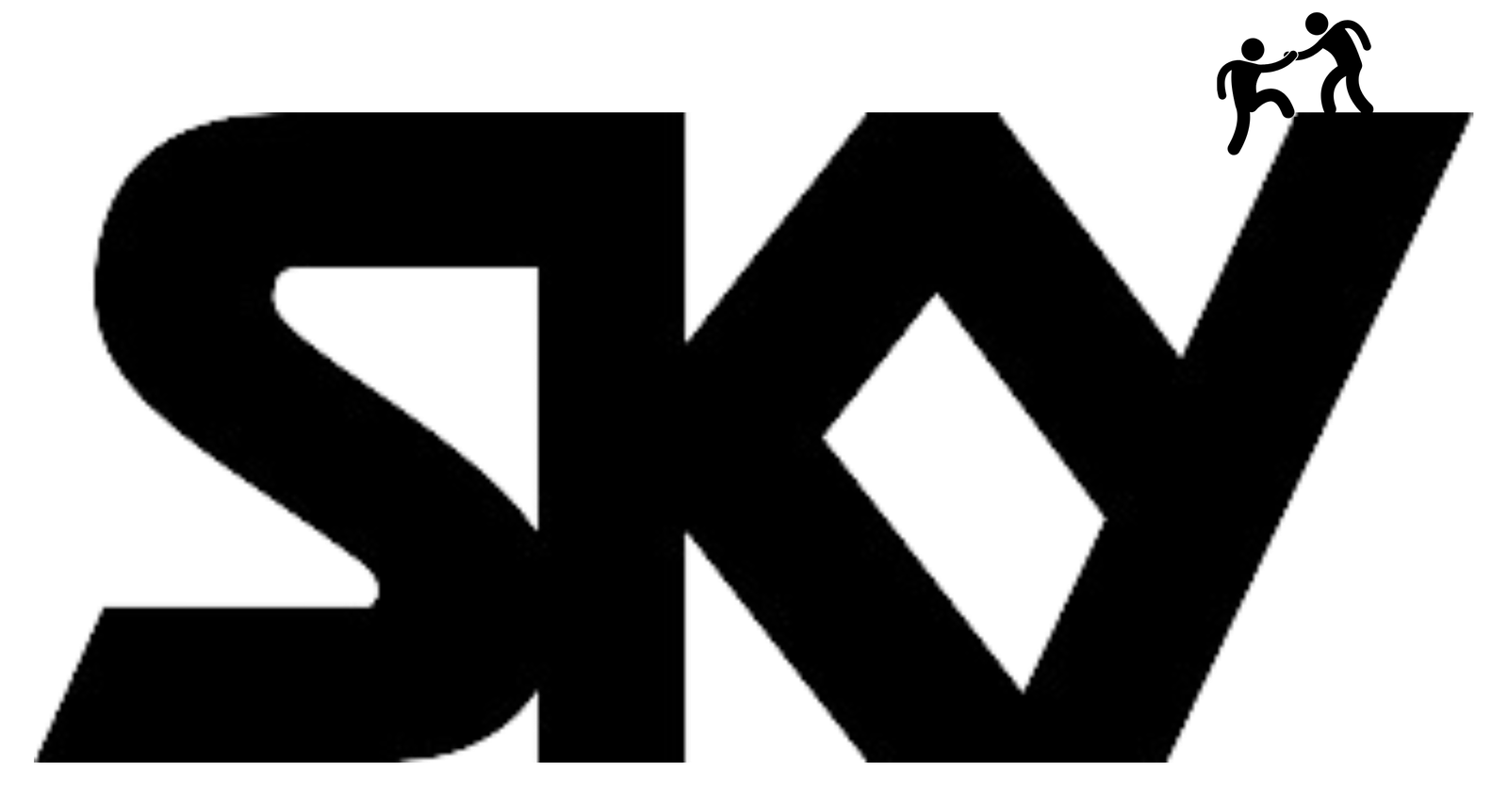 Letters S,K&Y IN black color, logo of the company Sky Arrow strategies